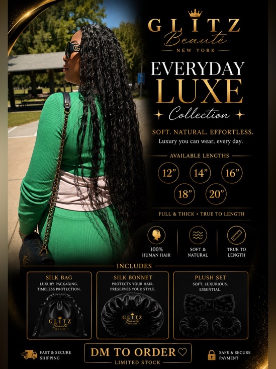 Glitz Other - Glitz Everyday Luxe Collection - Black Can be bleached